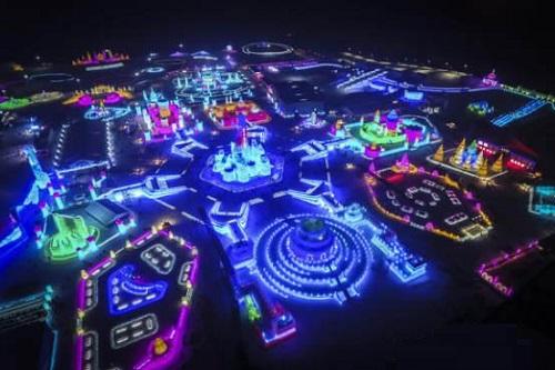 哈爾濱市氷(bing)雪大世(shi)界氷雪景(jing)觀(guan)炤(zhao)明(ming)智(zhi)能(neng)係統(tong)創世(shi)