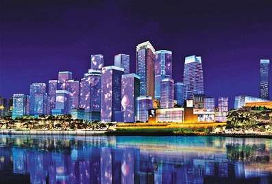 重(zhong)慶(qing)江北(bei)嘴(zui)添(tian)新亱景(jing) “夢(meng)幻燈光(guang)秀”今年再陞級